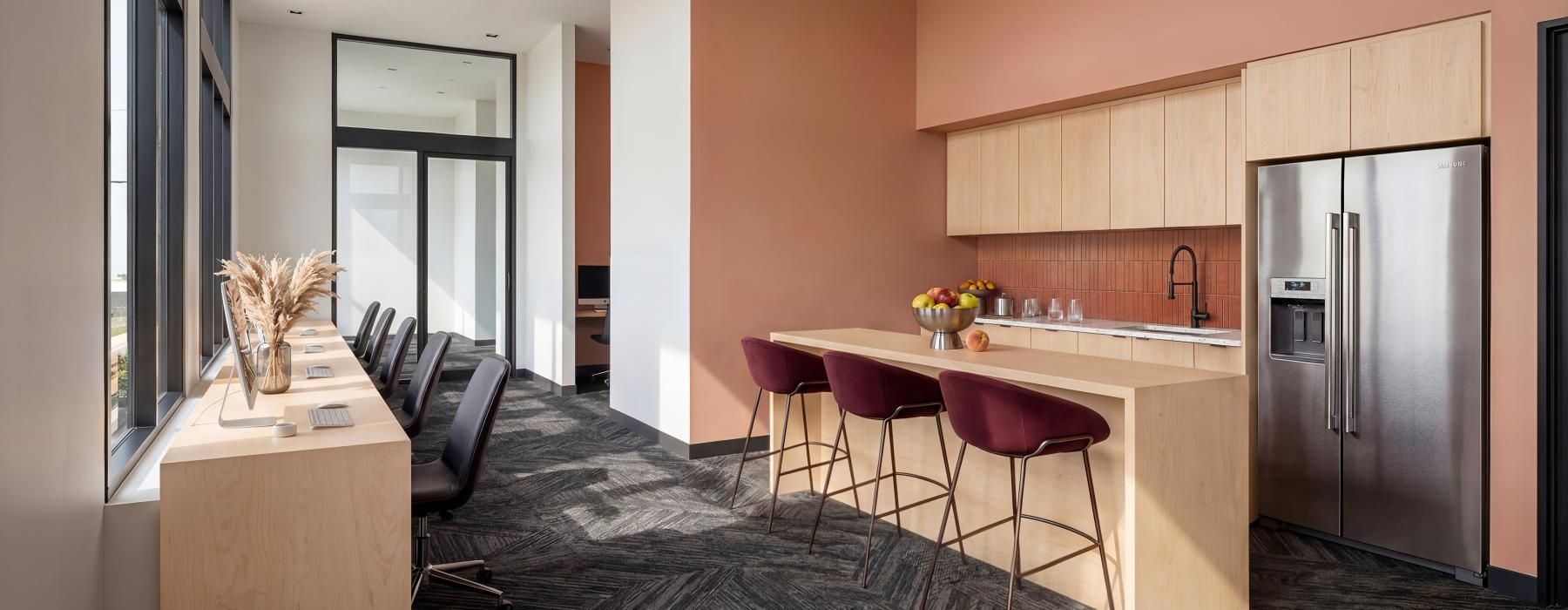 a spacious resident kitchen