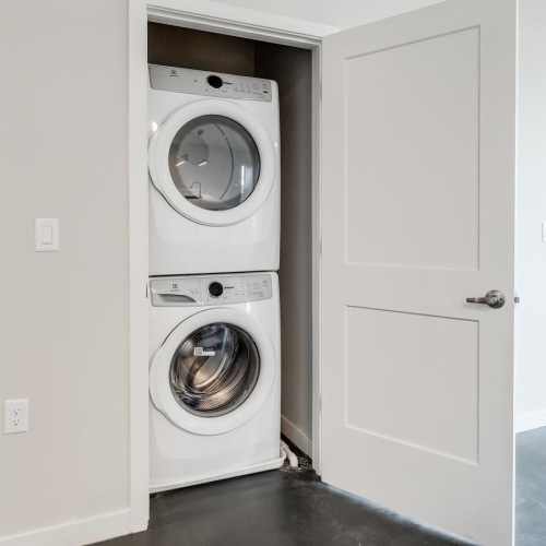 a laundry closet